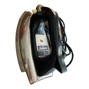 Vintage Sunbeam Ironmaster Steam Dry Iron Chrome Mid Century W/ Original Box